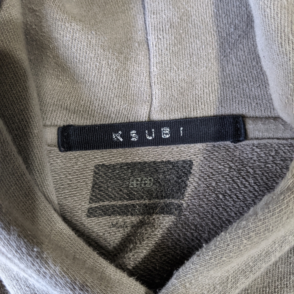 Men's Grey/Green Ksubi Hoodie